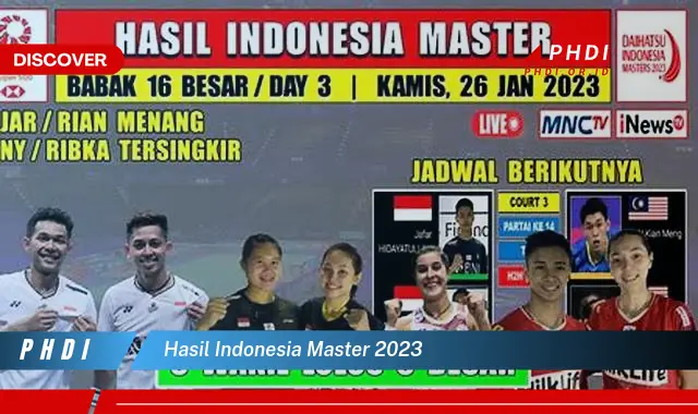 hasil indonesia master 2023