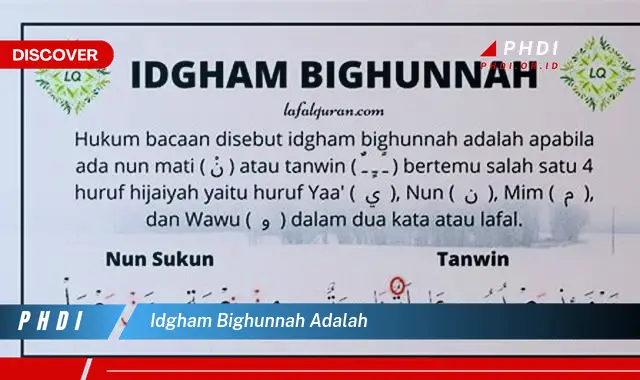 idgham bighunnah adalah