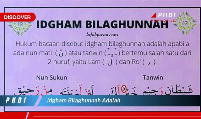 idgham bilaghunnah adalah