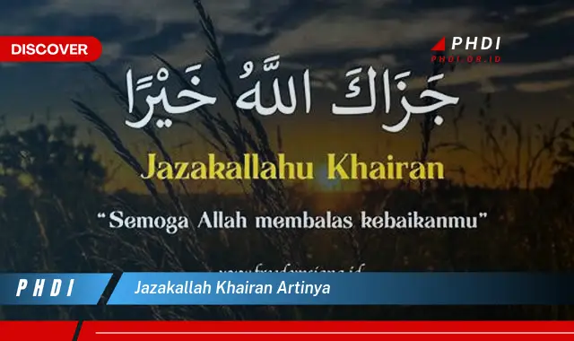 jazakallah khairan artinya