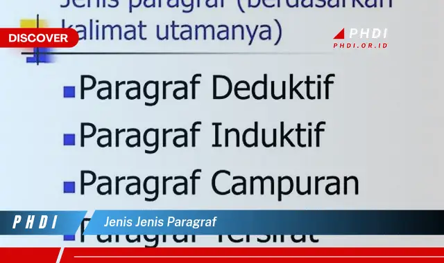 jenis jenis paragraf