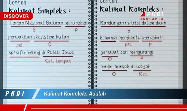 kalimat kompleks adalah