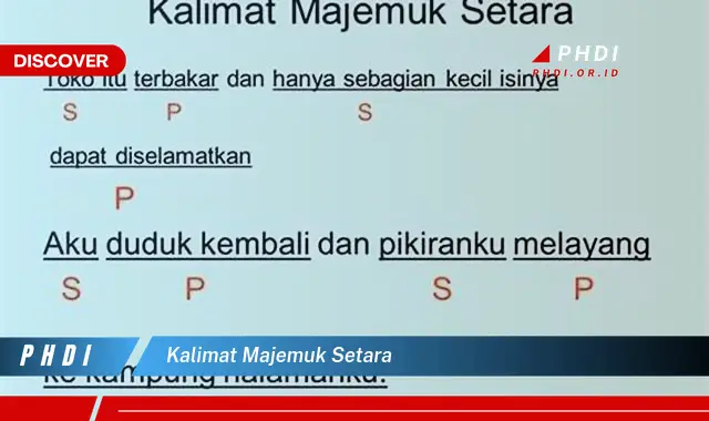 kalimat majemuk setara