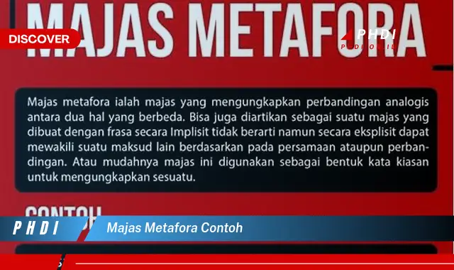 majas metafora contoh