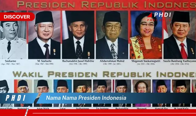 Intip Nama Nama Presiden Indonesia yang Bikin Kamu Penasaran
