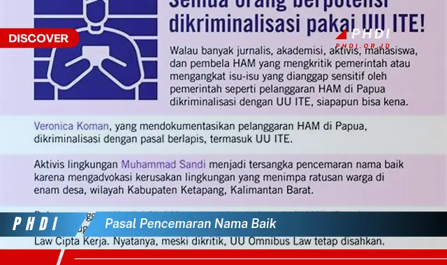 pasal pencemaran nama baik