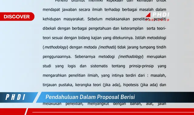 pendahuluan dalam proposal berisi