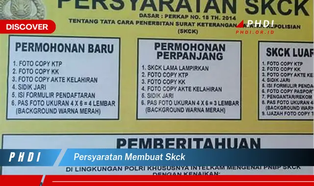 persyaratan membuat skck