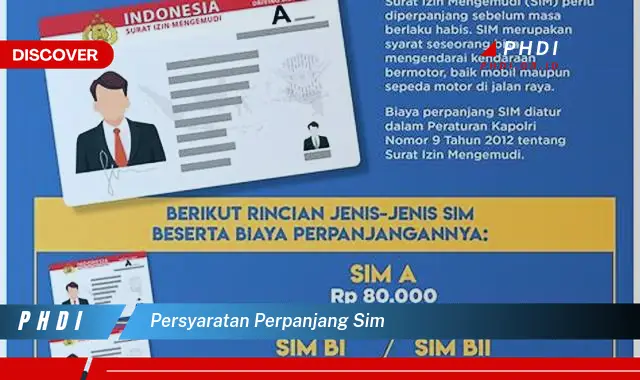 persyaratan perpanjang sim