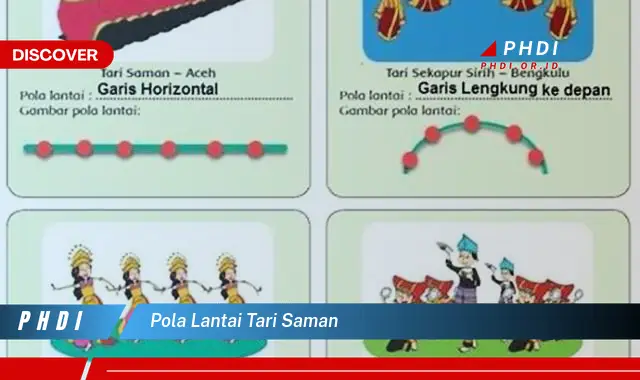 pola lantai tari saman