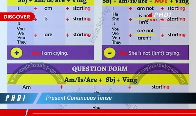 present continuous tense