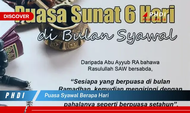 puasa syawal berapa hari