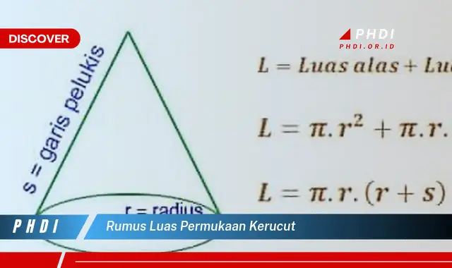 rumus luas permukaan kerucut