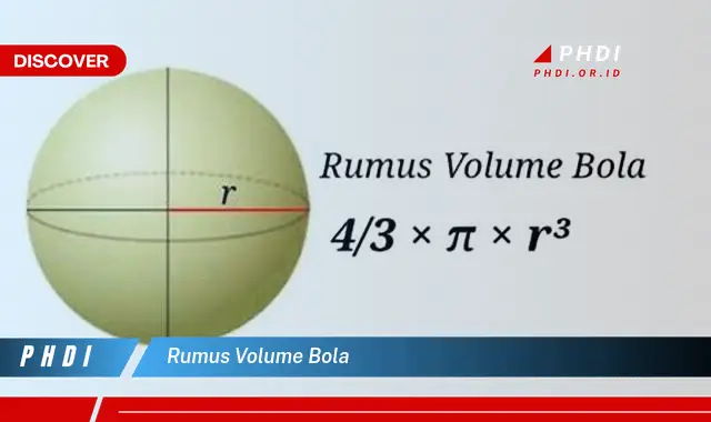 rumus volume bola