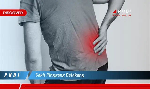 sakit pinggang belakang