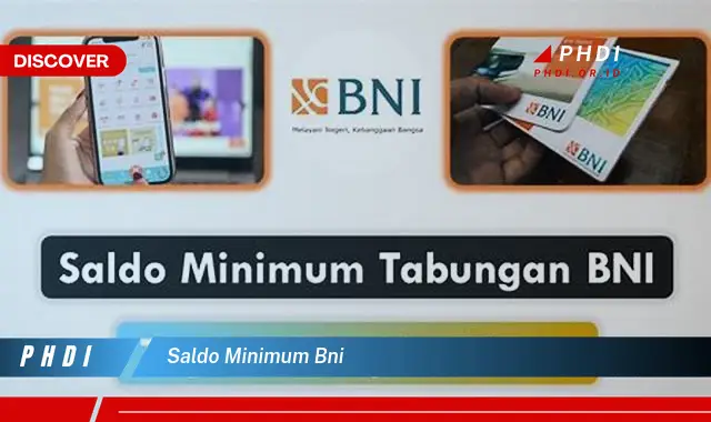 saldo minimum bni