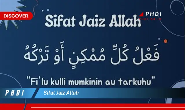 sifat jaiz allah