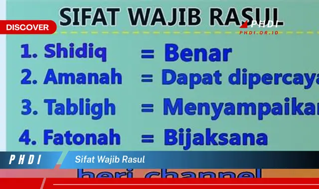 sifat wajib rasul