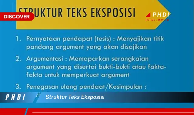 struktur teks eksposisi