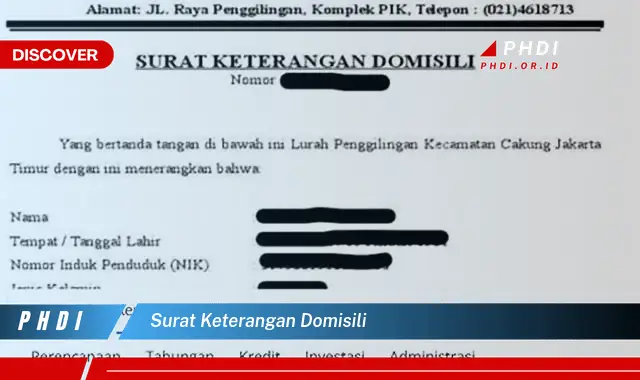 surat keterangan domisili