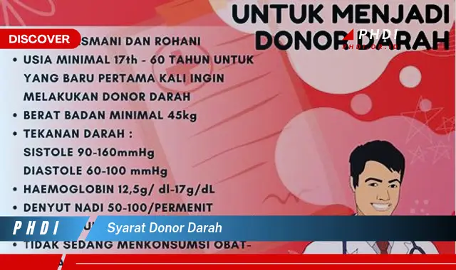 syarat donor darah