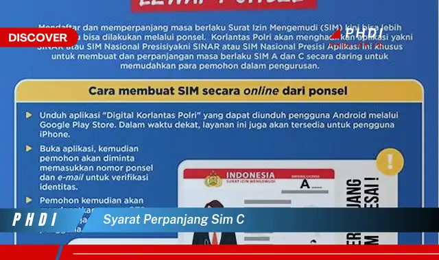 syarat perpanjang sim c