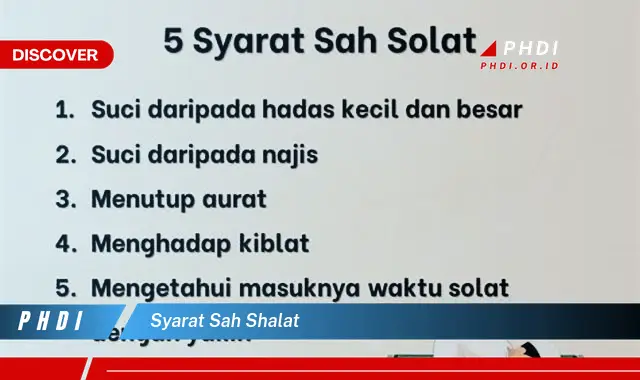 syarat sah shalat