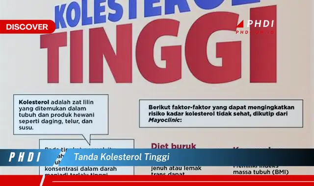 tanda kolesterol tinggi