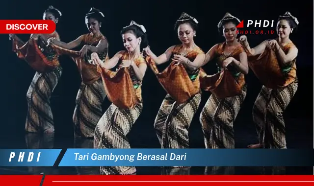 tari gambyong berasal dari