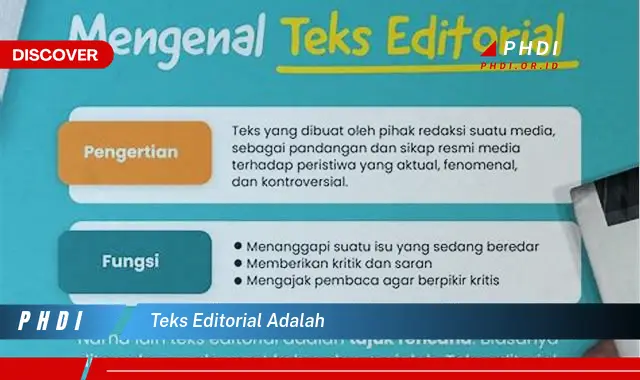 teks editorial adalah