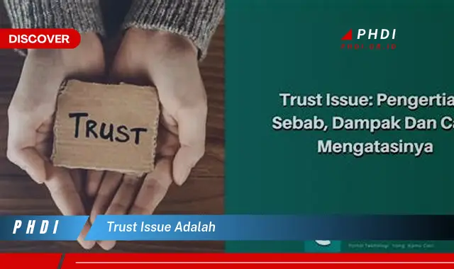 trust issue adalah