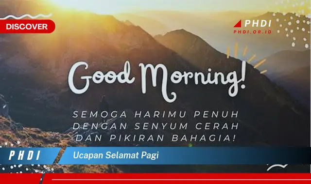 ucapan selamat pagi