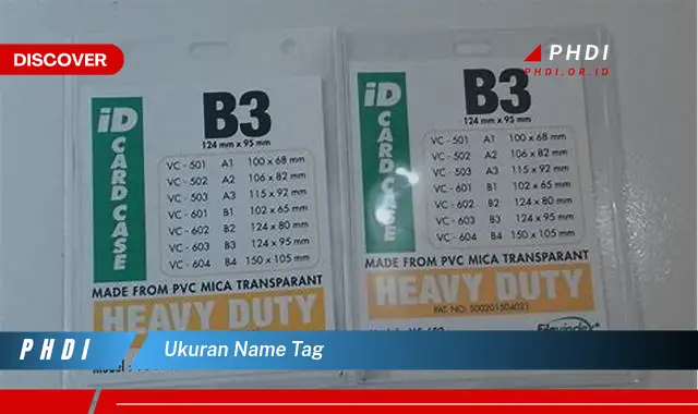 Ketahui Ukuran Name Tag yang Jarang Diketahui