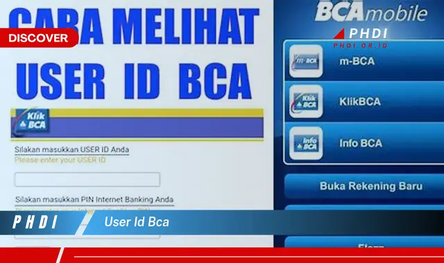 user id bca