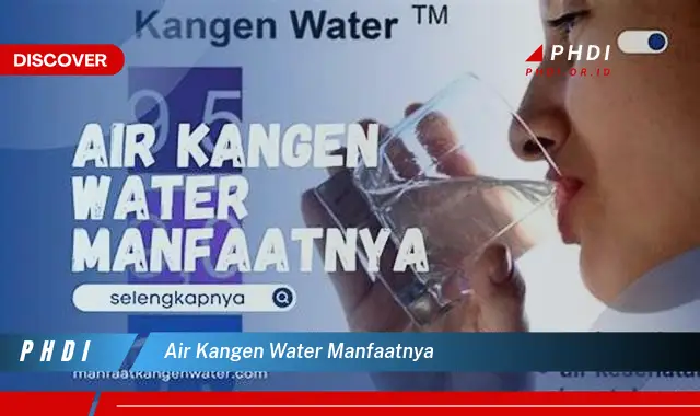 air kangen water manfaatnya