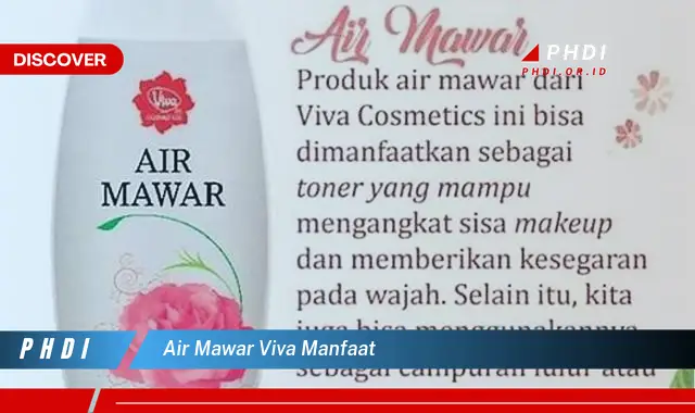 air mawar viva manfaat