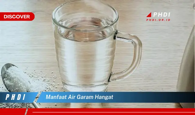 manfaat air garam hangat