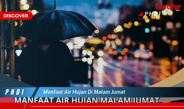 manfaat air hujan di malam jumat