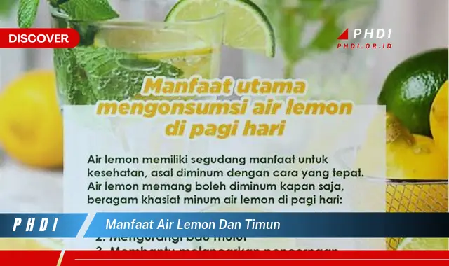 manfaat air lemon dan timun