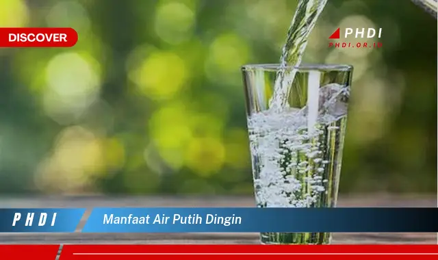 manfaat air putih dingin