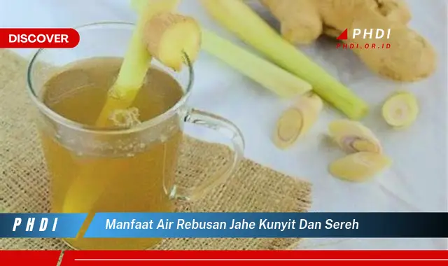 manfaat air rebusan jahe kunyit dan sereh