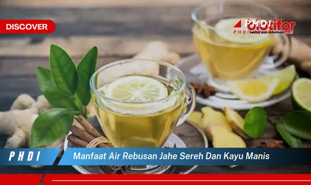 manfaat air rebusan jahe sereh dan kayu manis