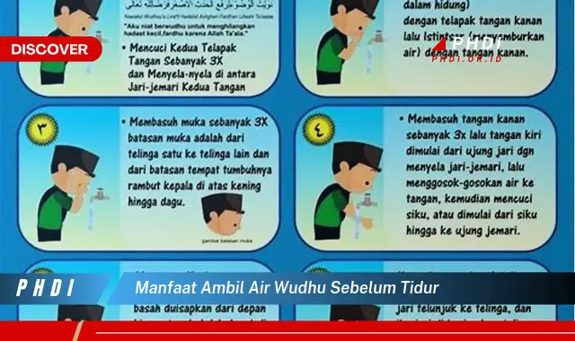 manfaat ambil air wudhu sebelum tidur