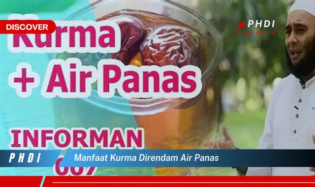 manfaat kurma direndam air panas