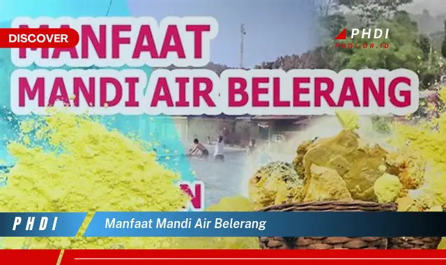 manfaat mandi air belerang