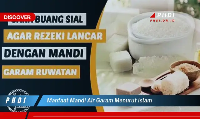 manfaat mandi air garam menurut islam