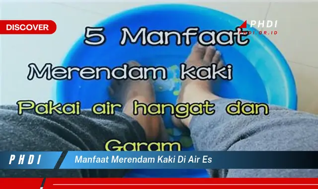 manfaat merendam kaki di air es