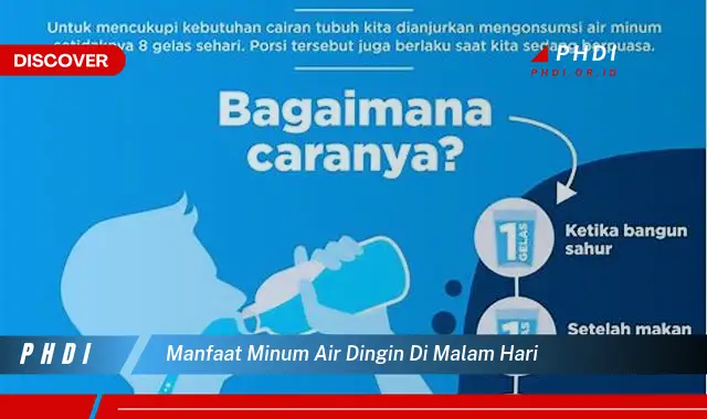 manfaat minum air dingin di malam hari