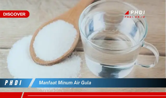 manfaat minum air gula