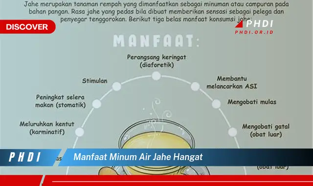 manfaat minum air jahe hangat